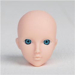 Голова для изготовления куклы, цвет глаз: голубой