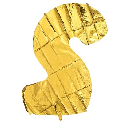 Шар фольгированный 40" «Цифра 2», цвет золотой