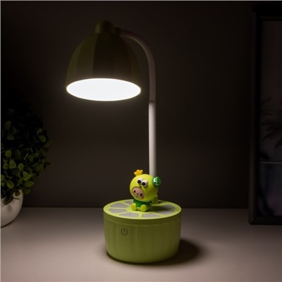 Лампа настольная "Мини лягушенок" LED 3 режима 6,4Вт USB салатовый 10х10х37,5 см