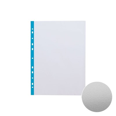 Файл-вкладыш А4, 30 мкм ErichKrause "Fizzy Clear", прозрачный, с цветной полосой, вертикальный, 100 штук.