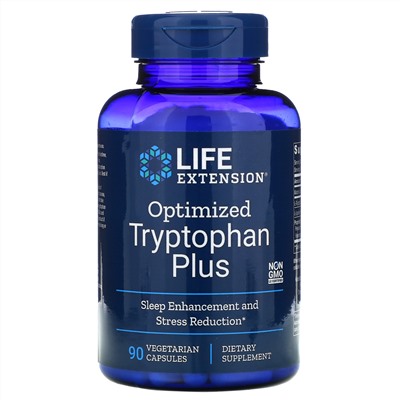 Life Extension, Optimized Tryptophan Plus, 90 вегетарианских капсул