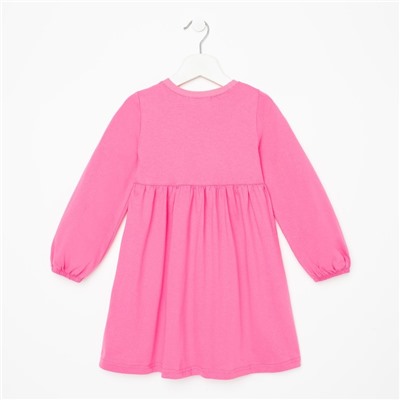 Платье для девочки, цвет ярко-розовый, рост 104 см
