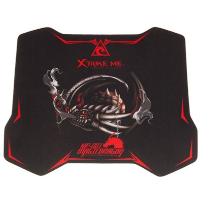Игровой набор Xtrike Me GMP-501, мышь+коврик, проводной, оптический, 3200 dpi,черно-красный