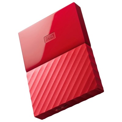 Внешний жесткий диск WD USB 3.0 1 Тб WDBBEX0010BRD-EEUE My Passport 2.5" красный