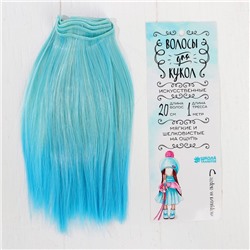 Волосы - тресс для кукол «Прямые» длина волос: 20 см, ширина: 100 см, №LSA041