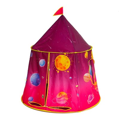 Детская игровая палатка «Космос» 110×110×125 см, бордовый