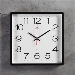 Часы настенные, серия: Классика, 30 х 30 см, черные