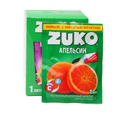 Растворимый напиток ZUKO Апельсин *12шт 25 гр.