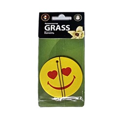Ароматизатор Grass "Смайл", ваниль, картонный
