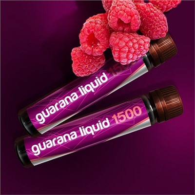 Гуарана со вкусом малины Guarana Liquid strawberry Be First 20 ампул по 25 мл.