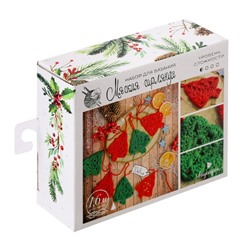 Гирлянда на ёлку «Новогодние ёлочки», набор для вязания, 12 × 10 × 4 см