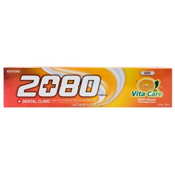 Зубная паста ВИТАМИННЫЙ УХОД с фруктово-мятным вкусом Vita Care Coenzyme Q10 Dental Clinic 2080, Корея, 120 г