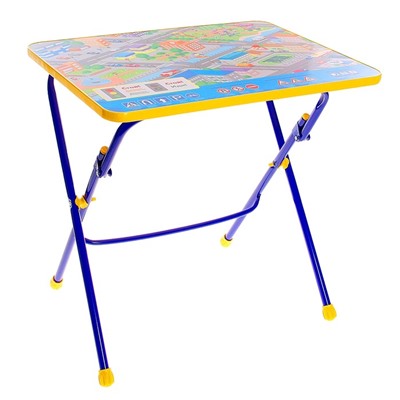 Детский стол от набора мебели "Никки" складной, с рисунком, МИКС