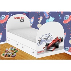 Детская кроватка с ящиками 700х1400 формула-1