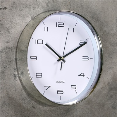 Часы настенные, серия: Классика, "Патриси", плавный ход, 30 х 30 см, d=27.5 см