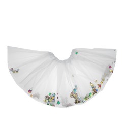 Карнавальная юбка «Кокетка», с конфетти, цвет белый