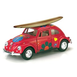 1967 Volkswagen Classical Beetle w/ wooden surfboard