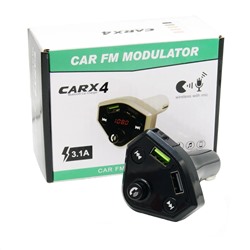 Автомобильный FM-трансмиттер - CARX4 Bluetooth (черный)