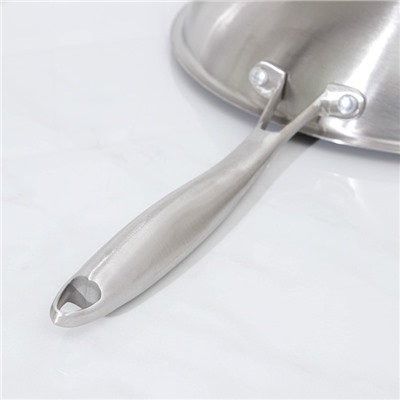 Сковорода ВОК Доляна «Алмаз», d=30 см, антипригарное покрытие, металлическая ручка