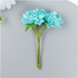 Цветы для декорирования "Пион садовый мятный" 1 букет=6 цветов 10 см