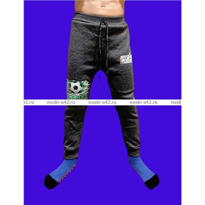 Спортивные брюки для мальчиков утепленные внутри с мехом арт. 782 6 шт