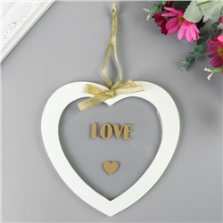 Сувенир дерево "Сердце. Love" 12х12х1 см