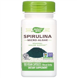 Nature's Way, Spirulina Micro-Algae, 760 mg, 100 Vegan Capsules