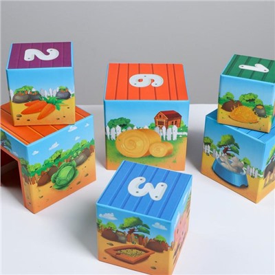 Развивающая игра «Умные кубики. Животные фермы», 1+