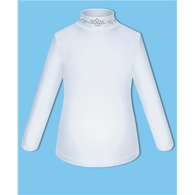 Школьная белая водолазка (блузка) для девочки 7448-ДШ18