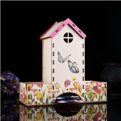 Чайный домик "Домик для бабочек", 20х20х8 см