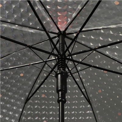 Зонт - трость полуавтоматический «Листья», 8 спиц, R = 50 см, цвет МИКС
