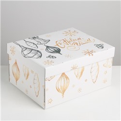 Складная коробка «Новый год», 31,2 × 25,6 × 16,1 см