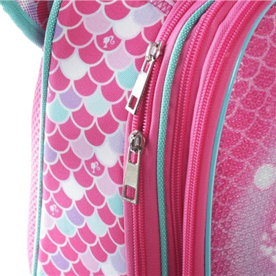 Рюкзак каркасный Hatber Ergonomic 37 х 29 х 17 см, для девочки, «Барби», розовый
