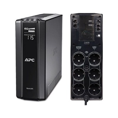 Источник бесперебойного питания APC Back-UPS Pro BR1500G-RS, 865 Вт, 1500 ВА, черный