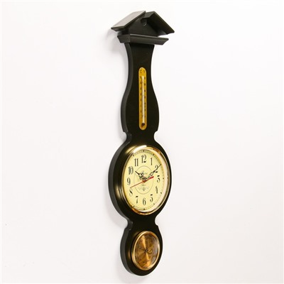 Часы настенные:  термометр, барометр, 62 х 20.5 х 4.3 см, СЧК-146