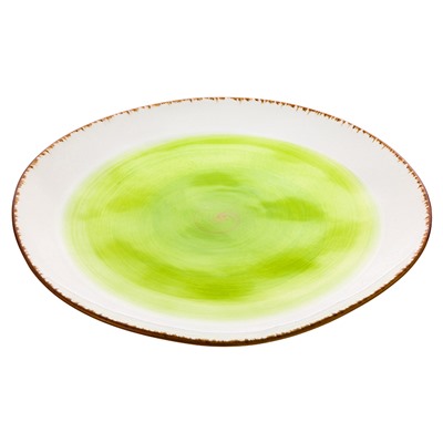 Блюдо/тарелка сервировочная 30*30*2,7 см "Кантри" зеленая