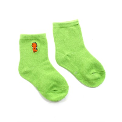 Детские носки 6-8 лет 19-22 см "Динозаврики" Зеленые