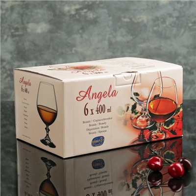 Набор бокалов для бренди «Анжела», 400 мл, 6 шт