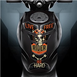 Наклейка на мотоцикл Ride hard