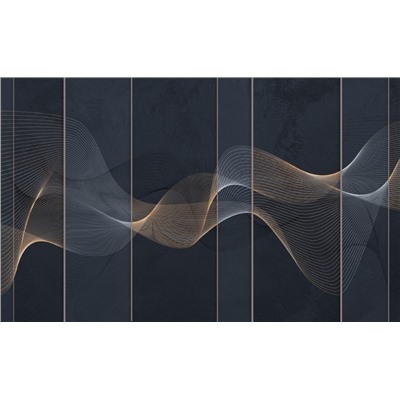 3D Фотообои «Сапфировые волны»