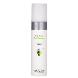 Гель очищающий для жирной и проблемной кожи лица Anti-Acne Gel Cleanser Aravia Professional 250 мл