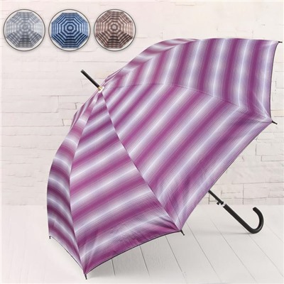 Зонт - трость полуавтоматический, ветроустойчивый, «Вивьен», 8 спиц, R = 52 см, цвет МИКС