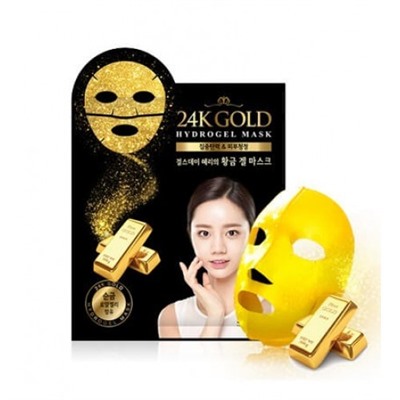 Омолаживающая гидрогелевая маска для лица с 24К золотом Scinic 24K Gold Hydrogel Mask