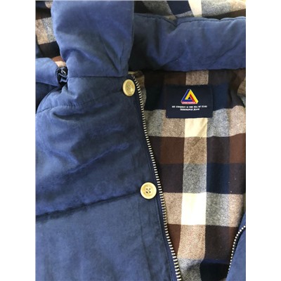 Размер 44. ​Современная утепленная мужская куртка Adrian цвета синий кобальт.