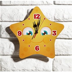 Часы настенные детские "Звездочка", 24 см  микс