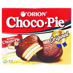 Шоколадные пирожные Чоко Пай (Choco Pie) Orion (12 шт.), 360 г Акция