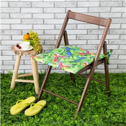 Подушка на стул уличная «Этель» Попугай, 45×45 см, репс с пропиткой ВМГО, 100% хлопок