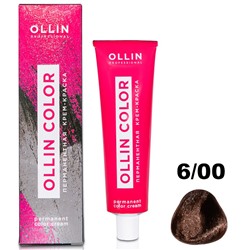 Перманентная крем-краска для волос  COLOR 6/00 Ollin 100 мл