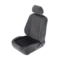 Накидка-массажер на сиденье TORSO, 47×47 см, пластиковые вставки, черный