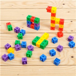 Обучающий набор «Кубики-конструктор: Логика и внимание» с заданиями, в пакете